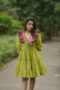 Parrot Green Dress