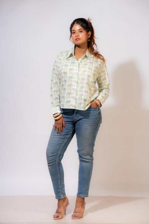 Elephant Print Shirt
