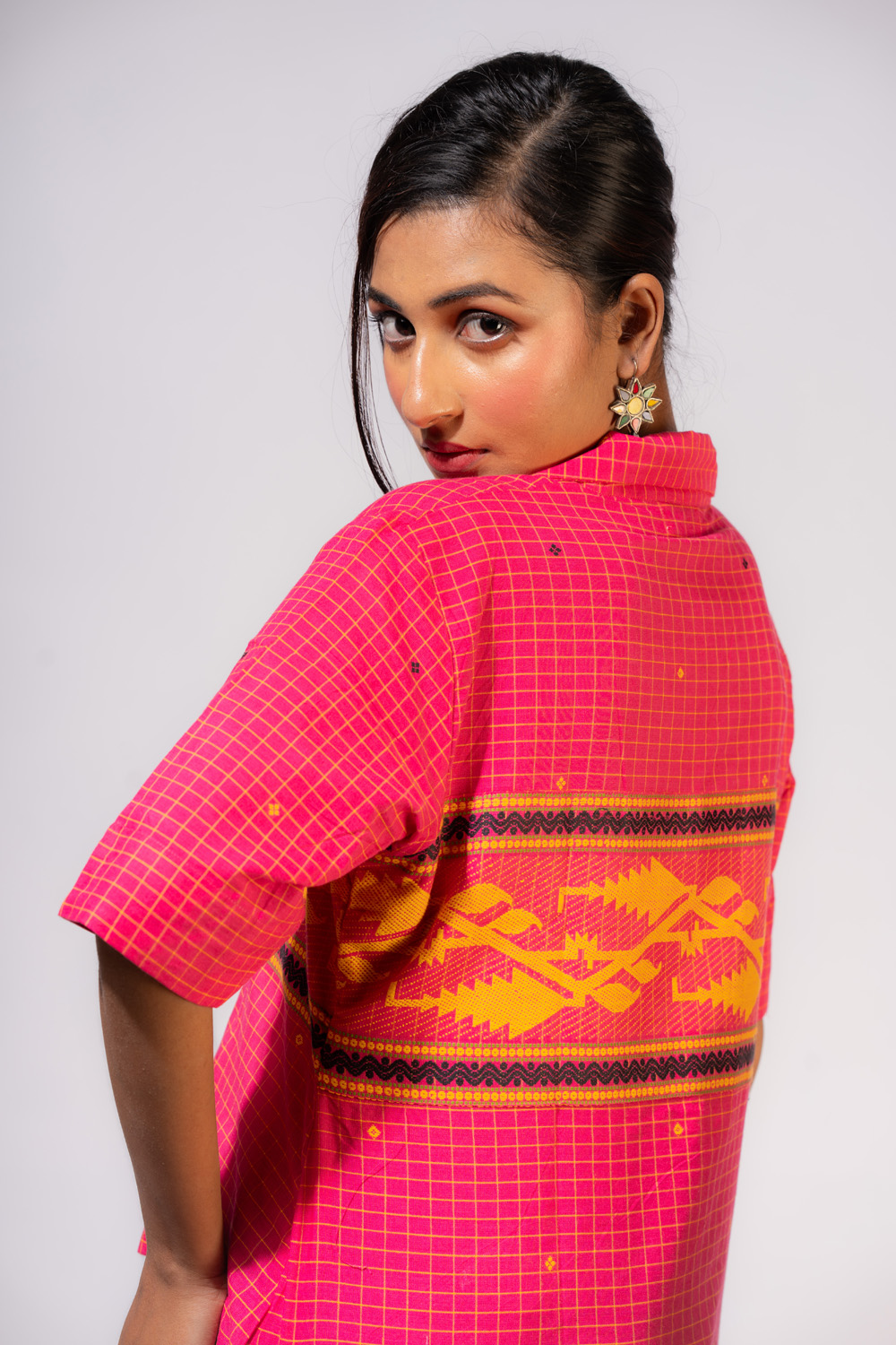 Begumpuri Crop Shirt Top - Image 3