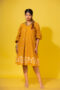 Jamdani Mustard Dress